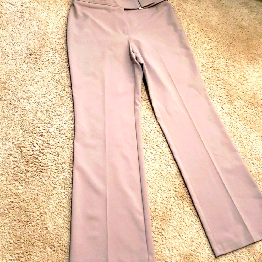 Gray Buckled City Stretch Pants